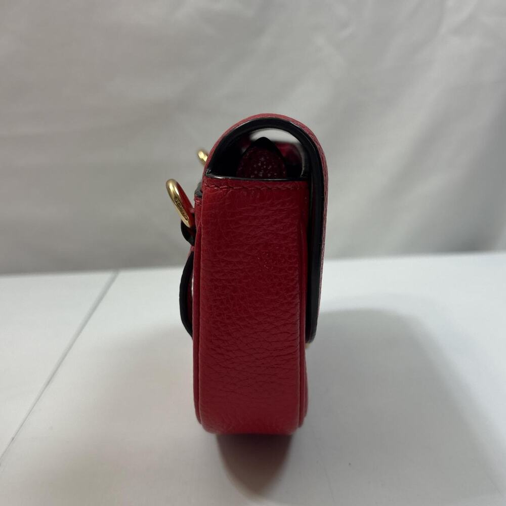 Coach Authentic Jade Mini Belt Bag F79941 In Red Pebble Leather - Picture 4 of 8